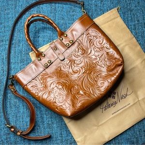 Patricia Nash Analia Top Handle Crossbody Florence Leather Bag P73707